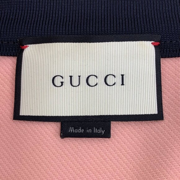 Gucci Pink Striped Collar XXS Zipper Jacket Long-Sleeved Made In Italy Polyester - Picture 2 of 7